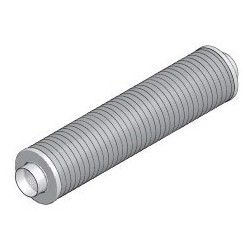 Silencieux circulaire DN160 x0.5m sans fibre minérale