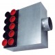 Caisson de distribution d'air insonorisé AE34C Ø 180-15 x  Ø 75