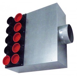Caisson de distribution d'air insonorisé AE34C Ø 180-15 x  Ø 75
