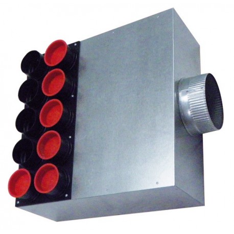 Caisson de distribution d'air insonorisé AE34C Ø 180-15 x  Ø 75
