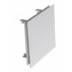 Diffuseur carré réglable inox pour Té DN125