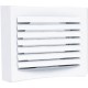 Bouche extra/insuffl métallique blanc lgue portée, plafond