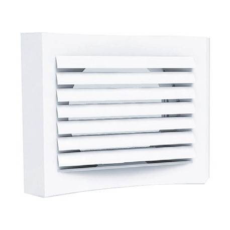 Bouche extra/insuffl métallique blanc lgue portée, plafond