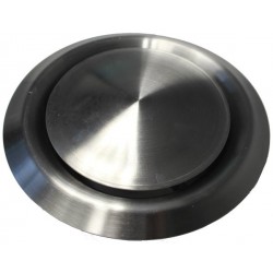 Bouche d'extraction et d'insufflation ronde ø125 inox brossé