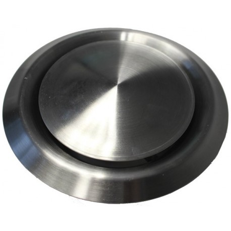 Bouche d'extraction et d'insufflation ronde ø125 inox brossé