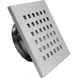 Bouche d'insufflation et d'extraction carré ø125 blanche