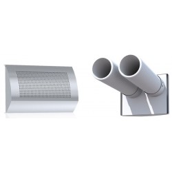 Bouche insufflation blanc lgue portée TINO-D 2XAE34C, murale