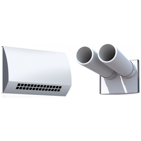 Bouche extraction blanc lgue portée TINO-i 2XAE34C, plafond