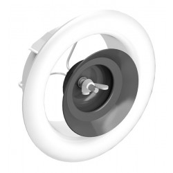 Corps de bouche d'insufflation extraplate ø125 blanc RAL 9010