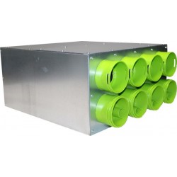 Caisson de distribution d'air insonorisé AE48C ø160-6 x ø90