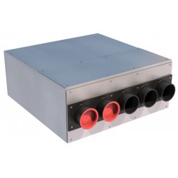 Caisson de distribution d'air insonorisé AE34C Ø 125-5 x  Ø 75