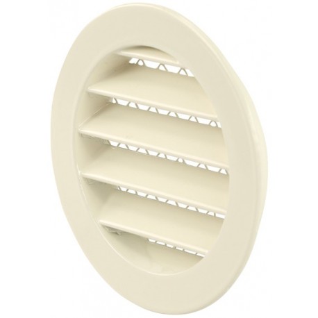 Grille lamelle aluminium DN 100 mm - RAL 9001