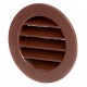 Grille lamelle aluminium DN 100 mm - fer ancien