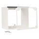 Rallonge grille ext blanc 400-450