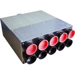 Caisson de distribution d'air insonorisé AE34C Ø 160-10 x  Ø 75