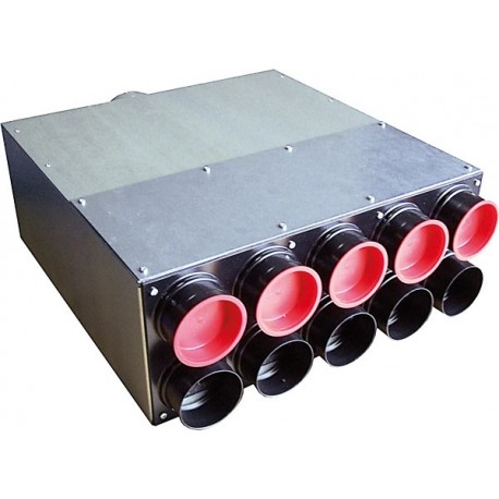 Caisson de distribution d'air insonorisé AE34C Ø 160-10 x  Ø 75